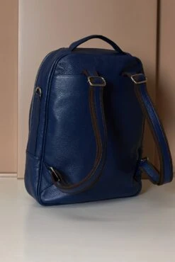 Blaue Rucksack Aus Kalbsleder Dollaro-effekt -D’ARIENZO Verkäufe rucksack aus leder dollaro echtes leder blaue Zen 3