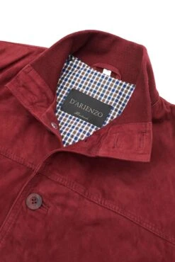 Burgunder Wildlederjacke Mit Knöpfen Aufgesetzten Taschen -D’ARIENZO Verkäufe wildlederjacke fur manner bomber echtes leder Burgunder Alex Bottoni 13