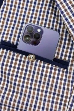 Blaue Wildlederjacke Mit Hemdkragennähten -D’ARIENZO Verkäufe wildlederjacke herren echtes leder blaue Owen 14