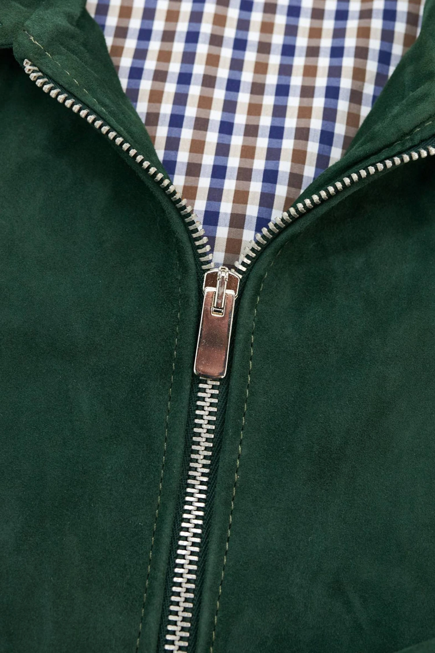 Grüne Farbe Wildlederjacke Mit Hemdkragennähten 15 Grüne Farbe Wildlederjacke Mit Hemdkragennähten – Bild 15