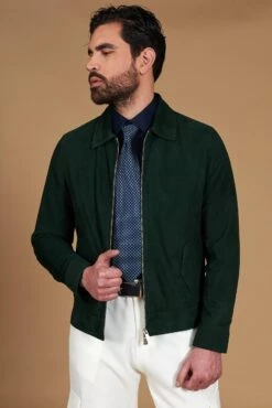 Grüne Farbe Wildlederjacke Mit Hemdkragennähten 25 Grüne Farbe Wildlederjacke Mit Hemdkragennähten -D’ARIENZO Verkäufe wildlederjacke herren echtes leder grun Owen 7